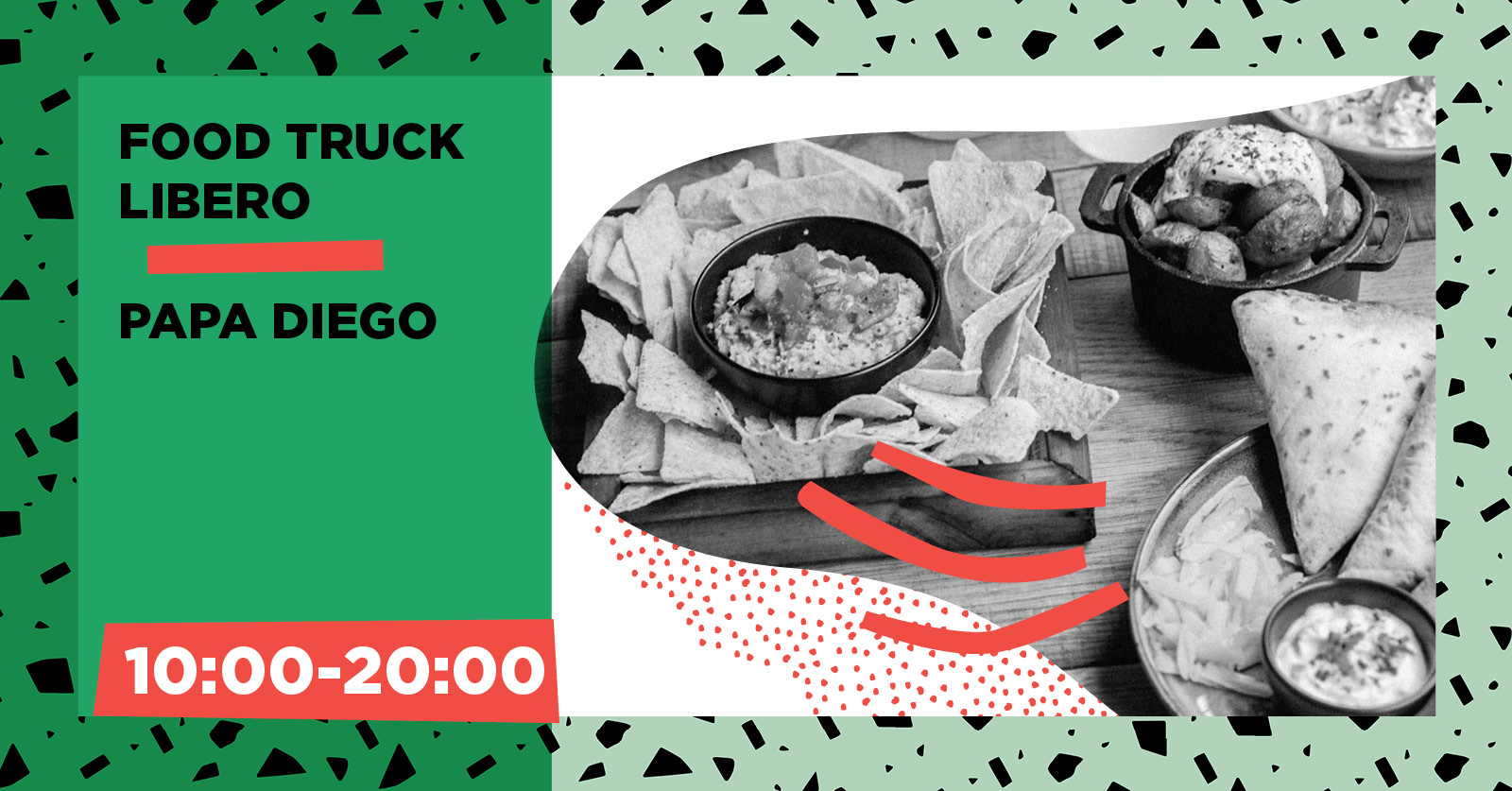 Foodtruck Papa Diego w Lato na Placu do Radości