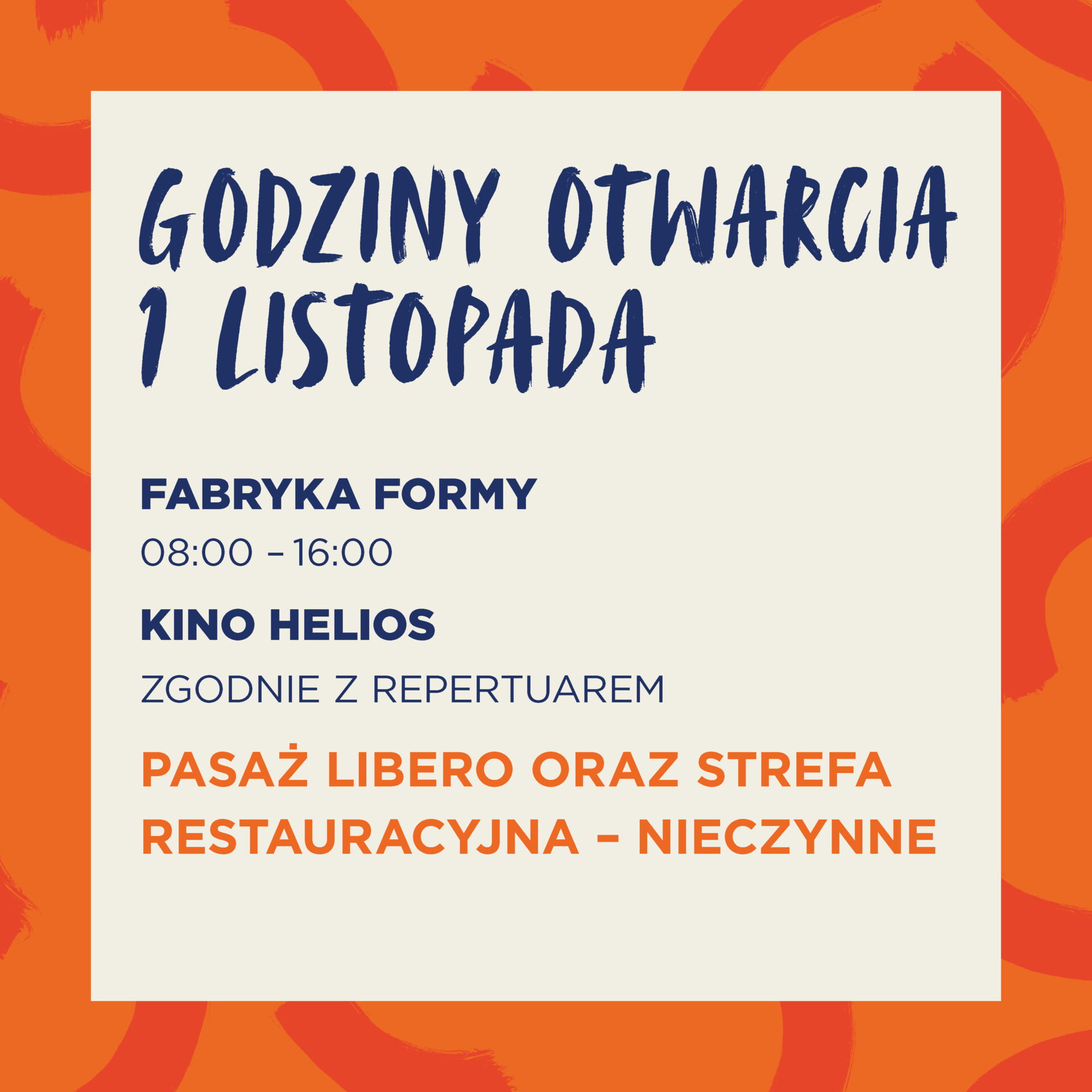 Opening Hours in All Saints Day