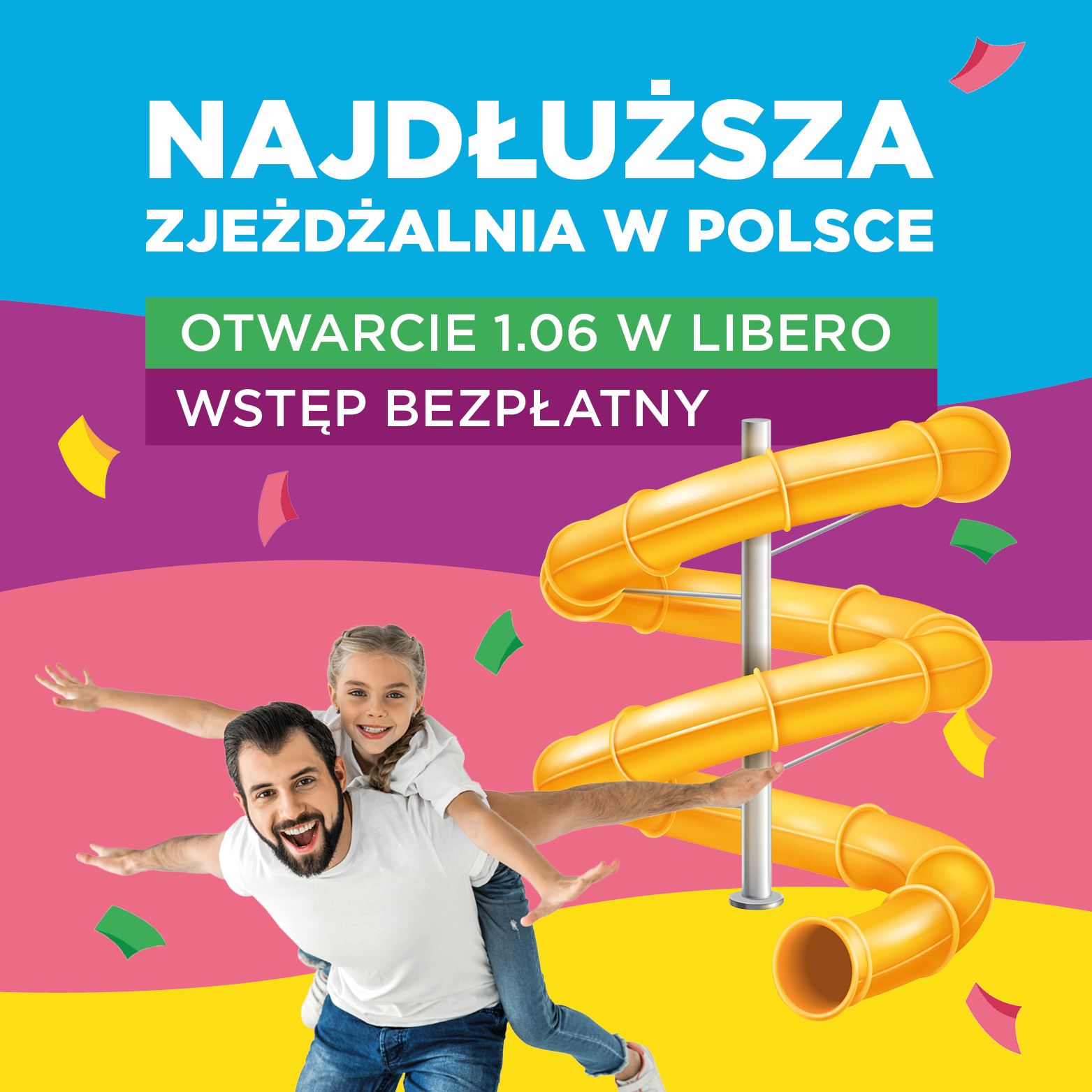 Najdłuższa zjeżdżalnia w Polsce!