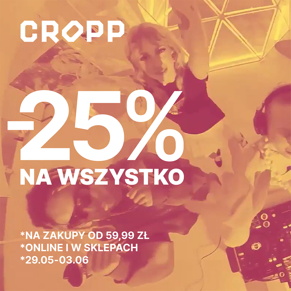 – 25% na wszystko w Cropp