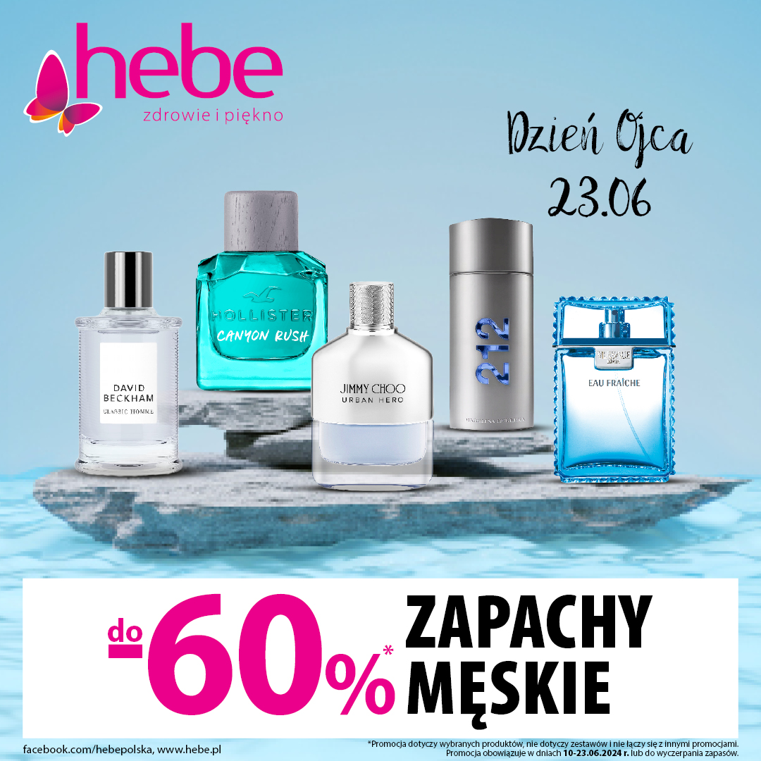 ZAPACHY MĘSKIE NA DZIEŃ OJCA do -60% w hebe