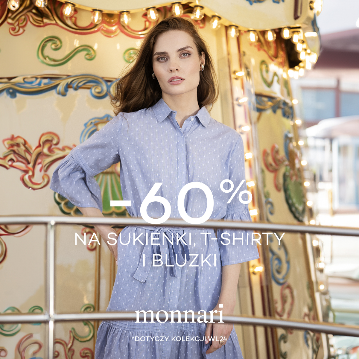 -60% na sukienki, t-shirty i bluzki w Monnari