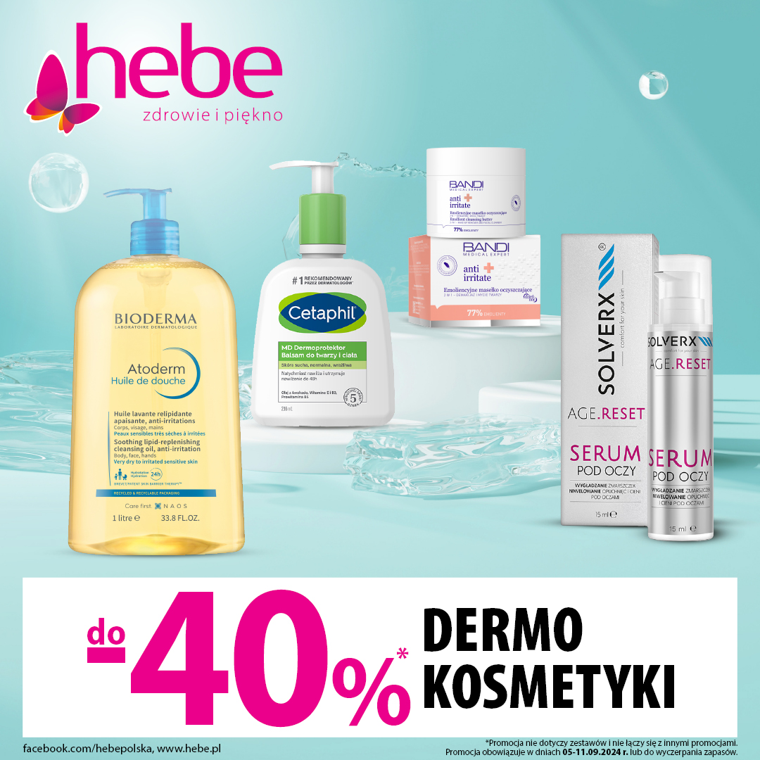 DERMOKOSMETYKI do -40%
