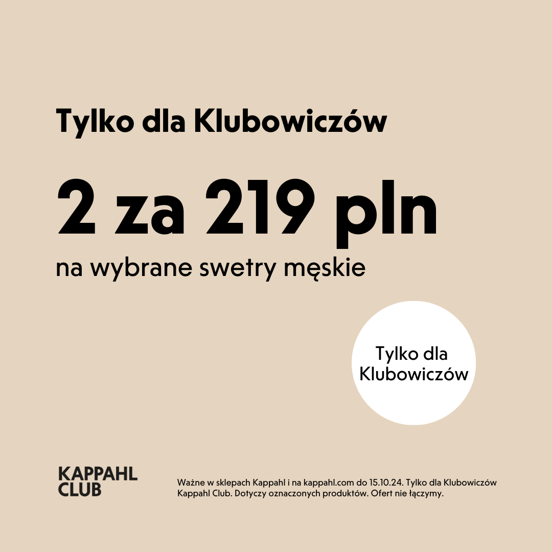 2 swetry męskie za 219zł w Kappahl