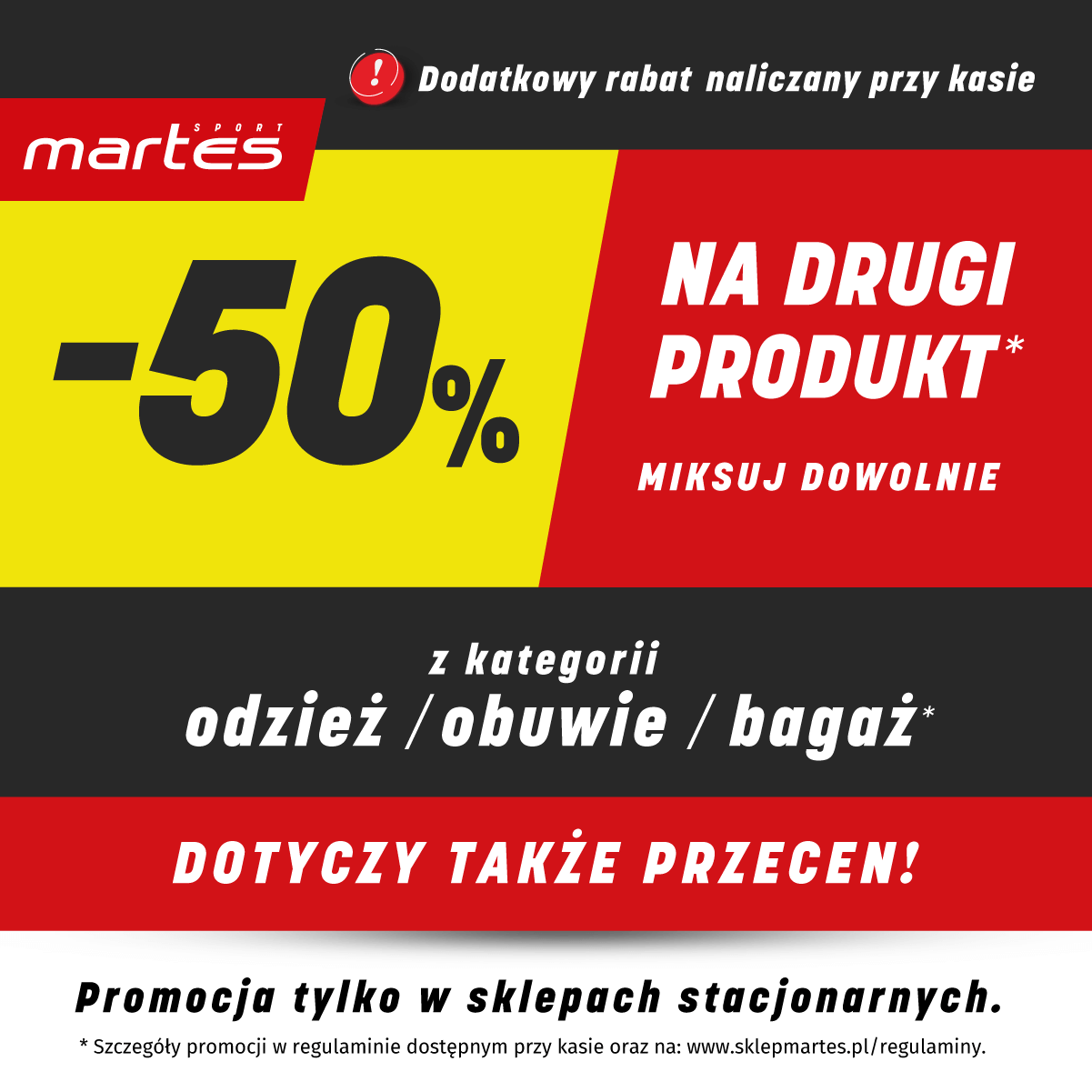 -50% na drugi produkt