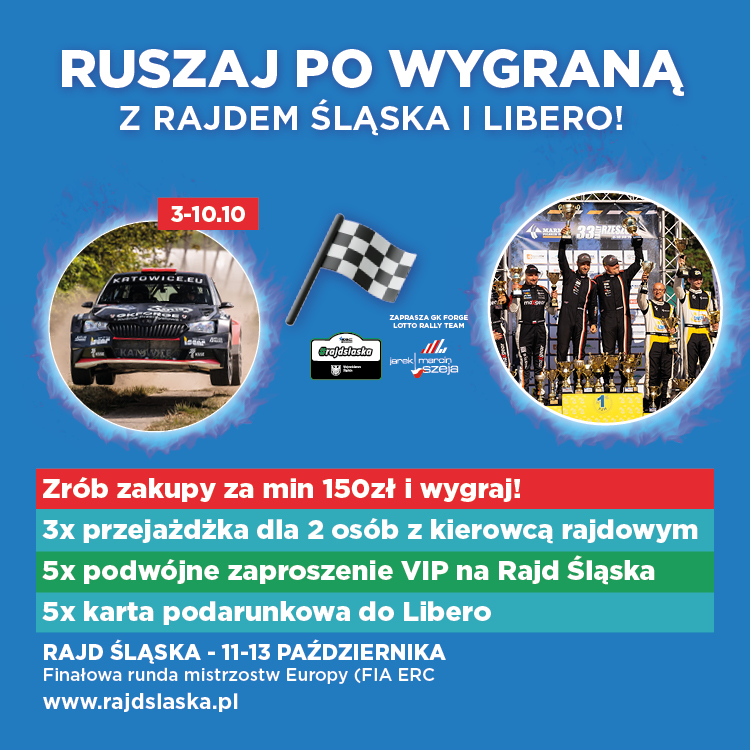 Ruszaj po wygraną z Rajdem Śląska i Libero!