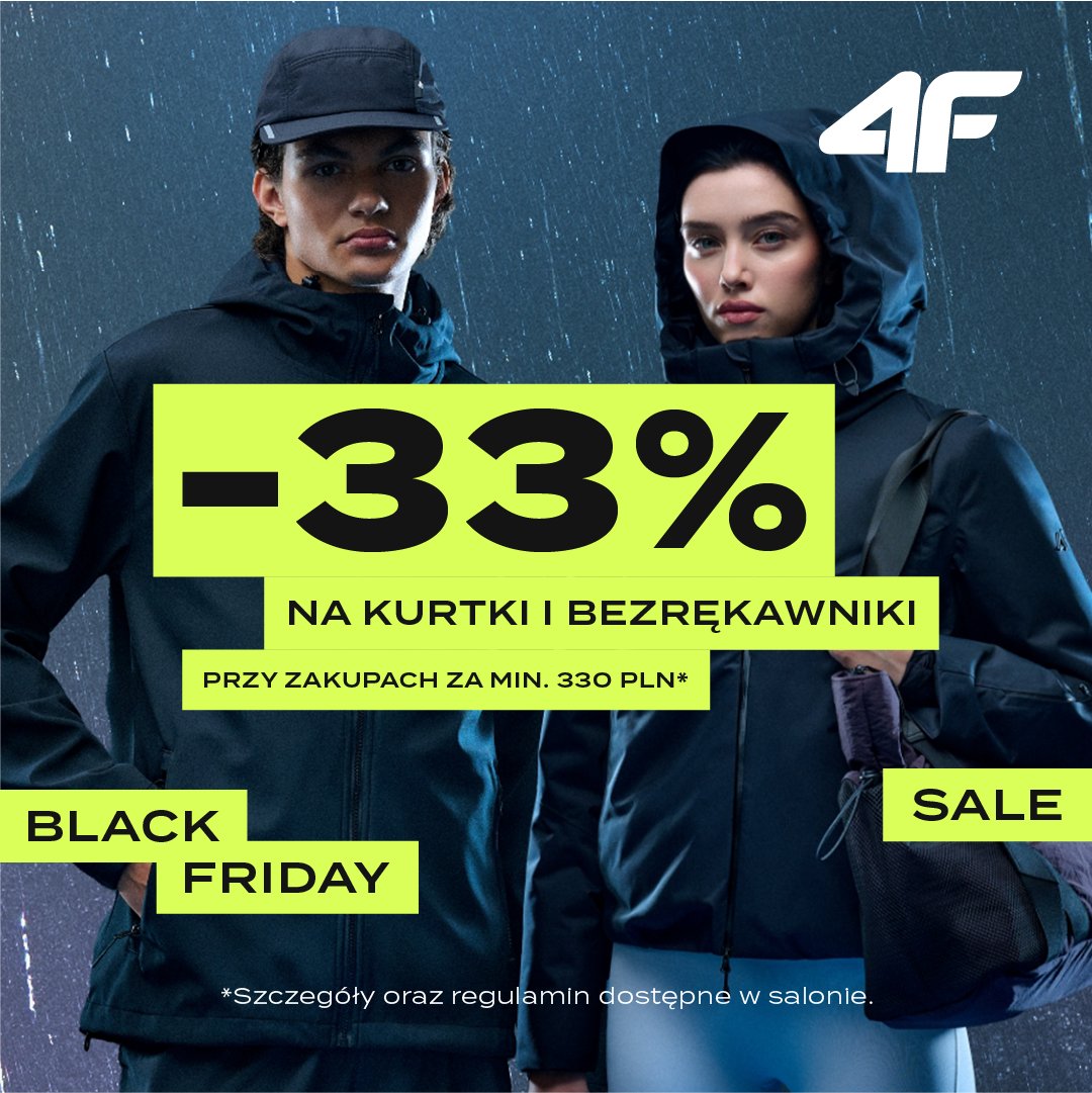 -33% na kurtki i bezrękawniki 4F