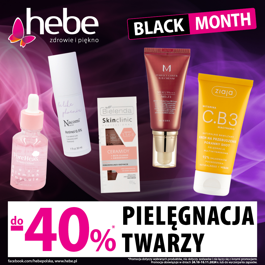 BLACK MONTH- pielęgnacja twarzy do -40%