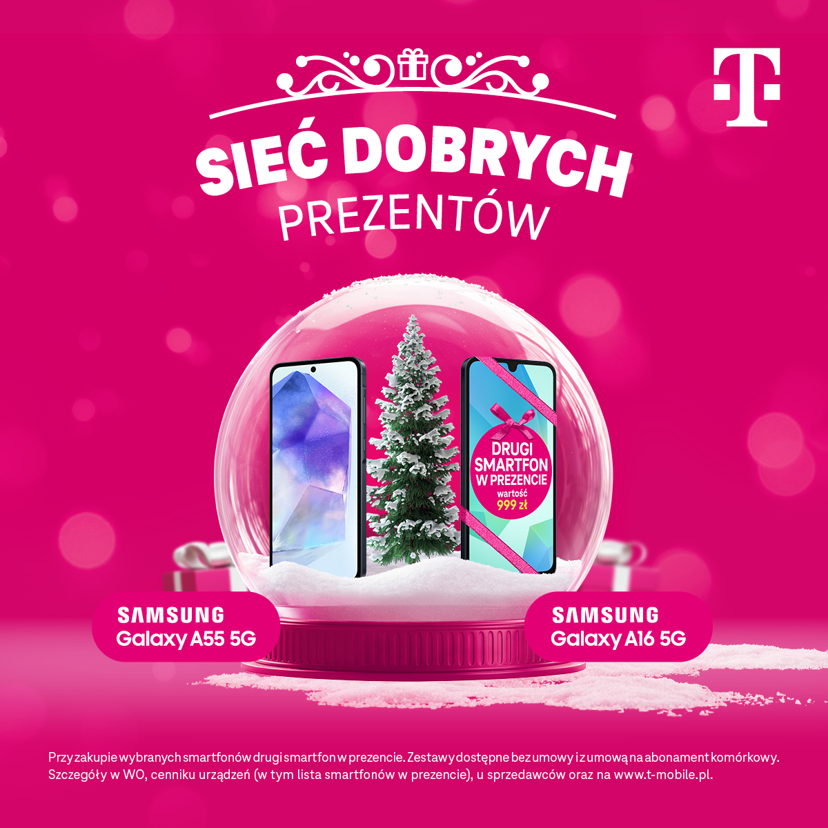 Sieć dobrych prezentów. Teraz, gdy kupujesz smartfon, to drugi dostajesz w prezencie.