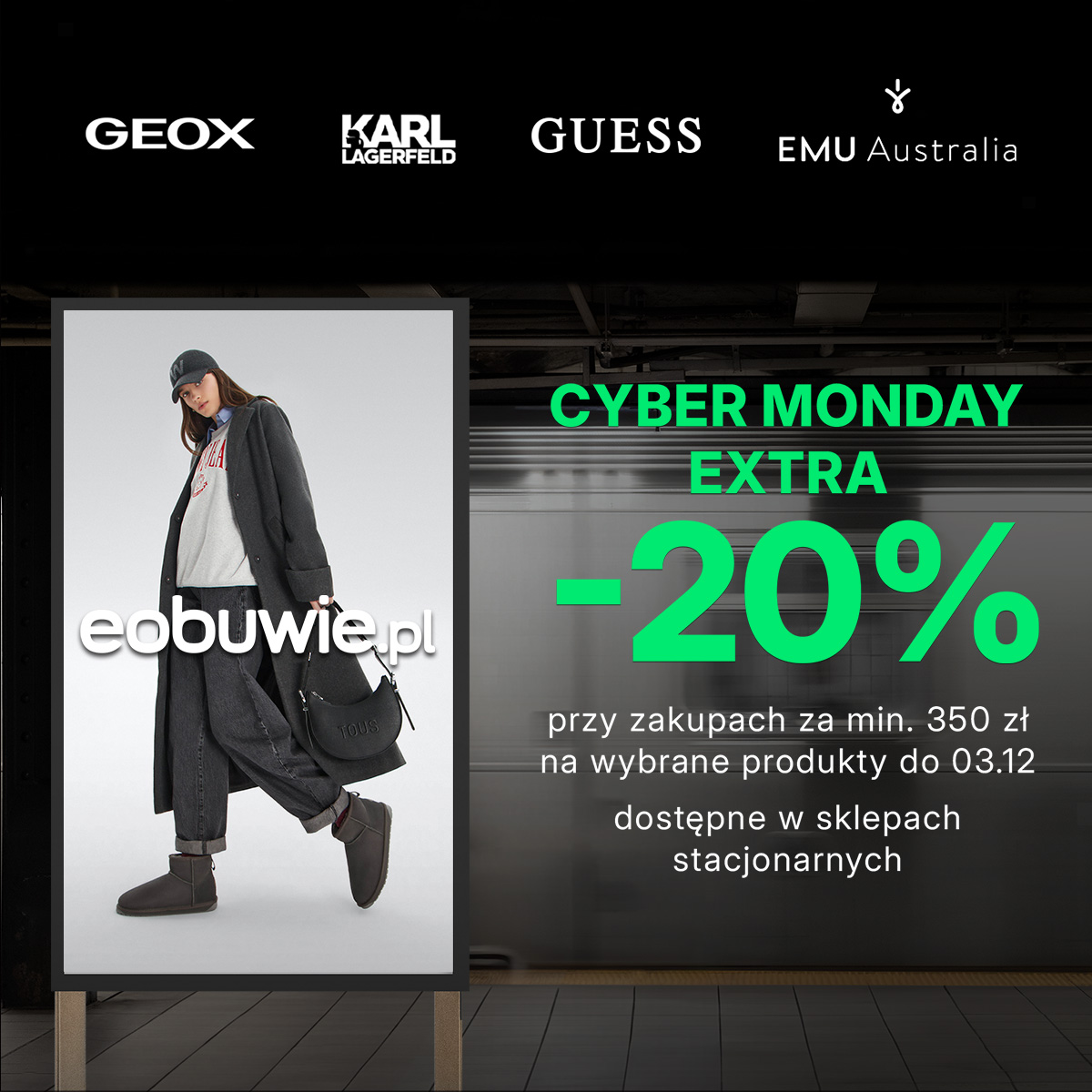 CYBER MONDAY: EXTRA -20% w eobuwie.pl