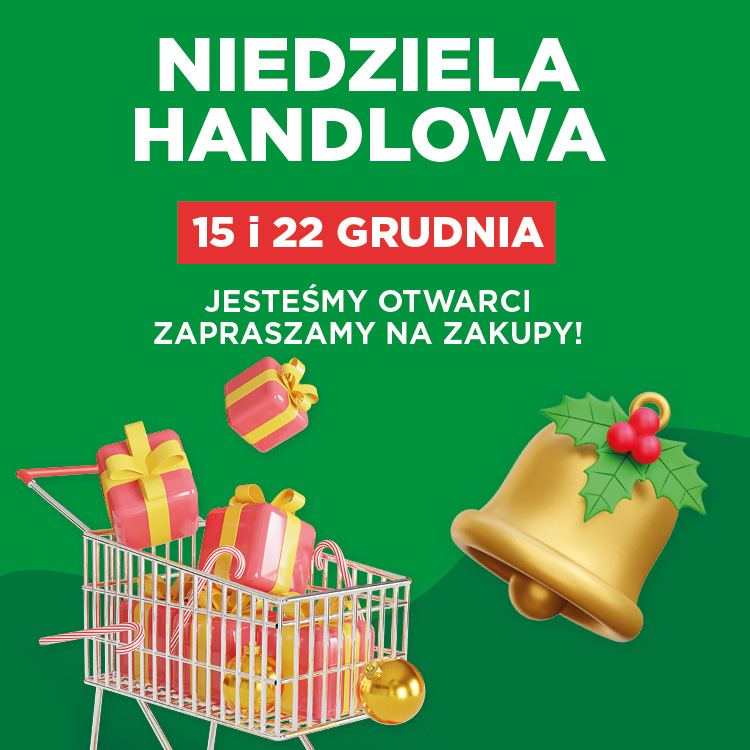 15 i 22 grudnia – Niedziela handlowa