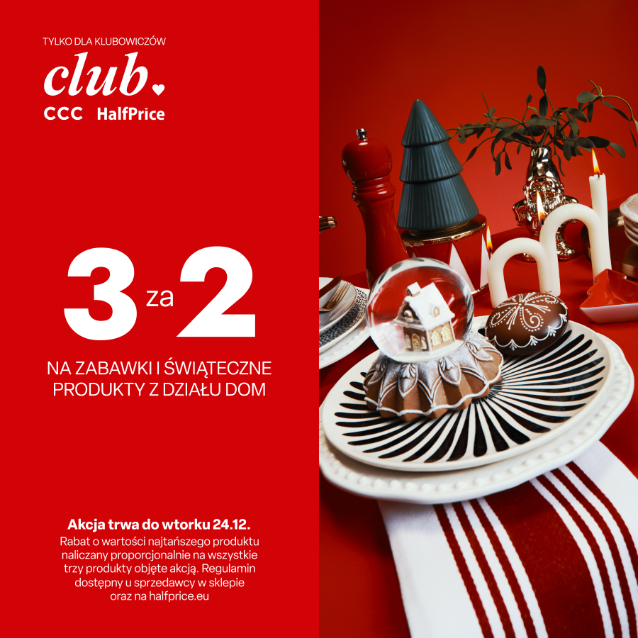 Akcja świąteczna 3za2 w HalfPrice
