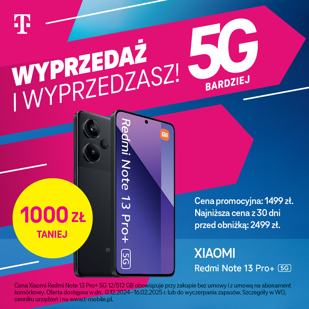 Dołączasz i wyprzedzasz! Wyprzedaż smartfonów 5G!
