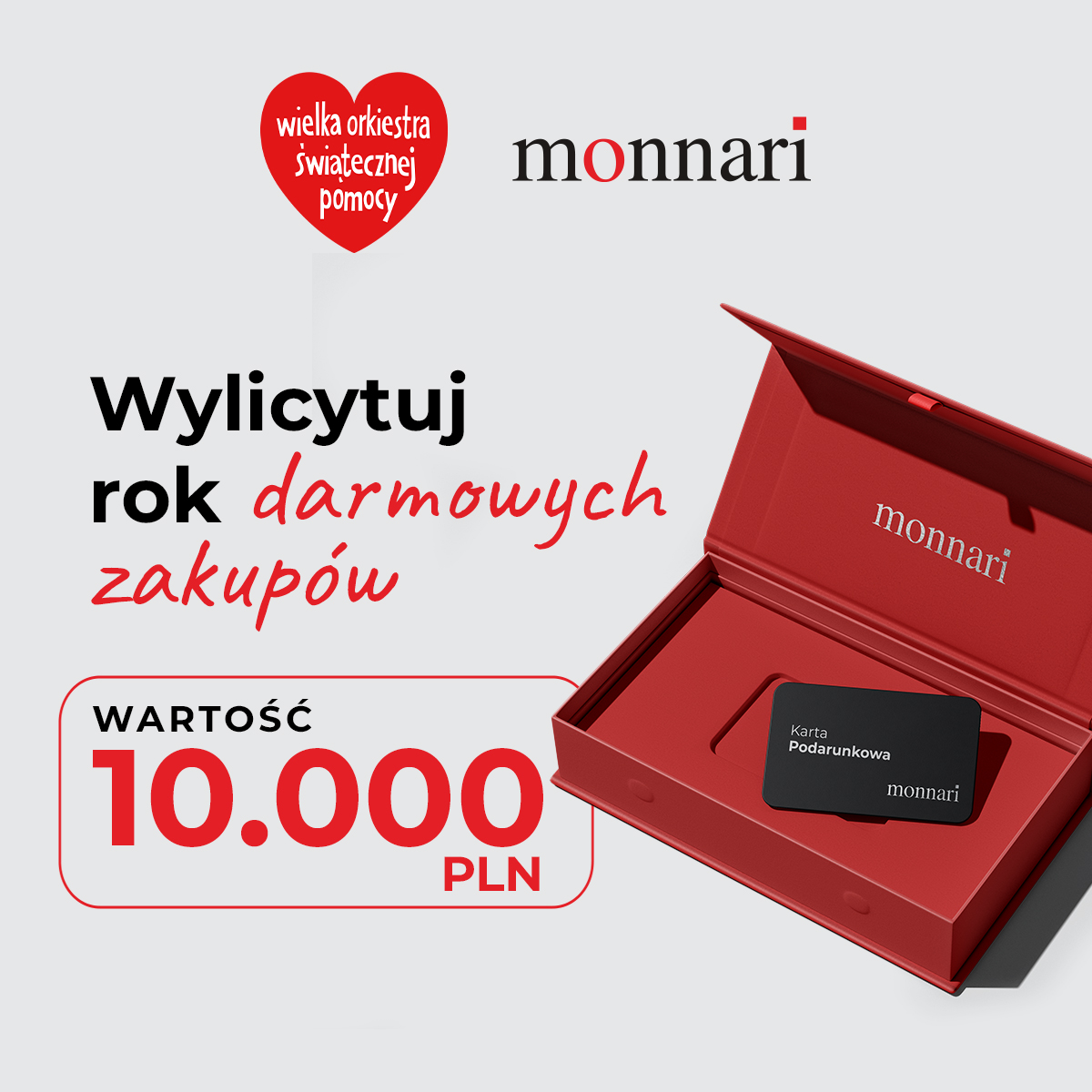 Wylicytuj rok darmowych zakupów