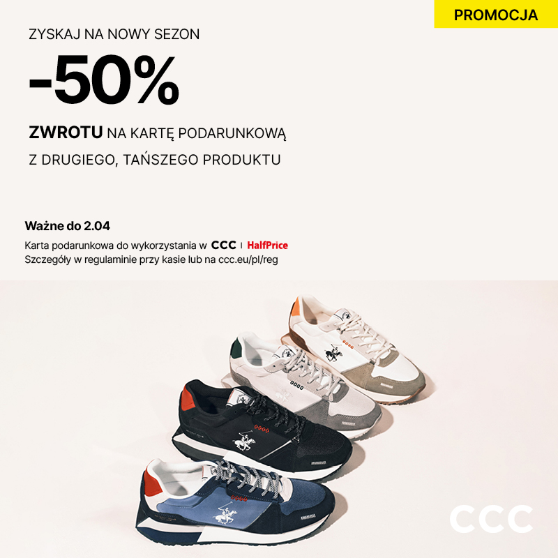 -50% ZWROTU NA KARTĘ PODARUNKOWĄ