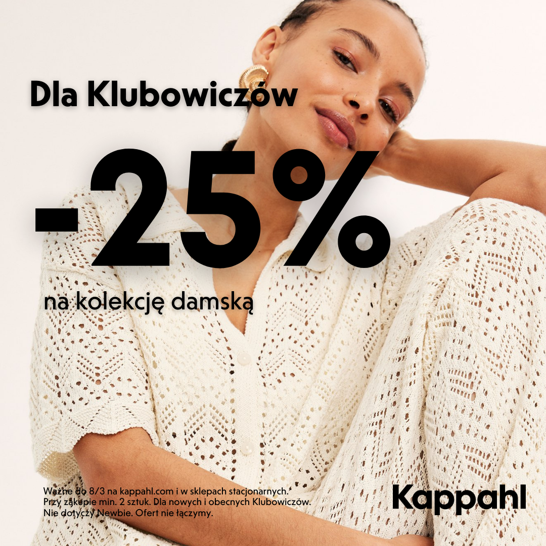 -25% na kolekcję damską