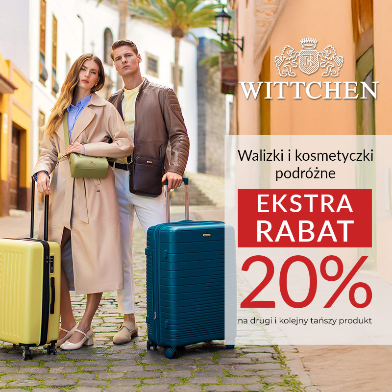 Oferta specjalna na walizki i kosmetyczki podróżne w WITTCHEN