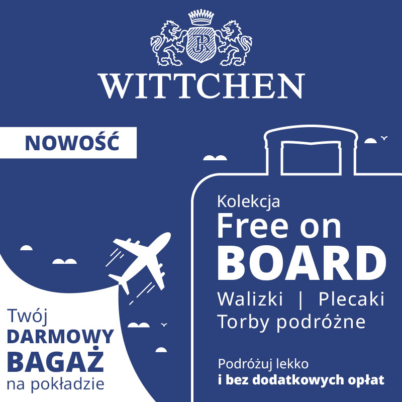 Kolekcja Free on board – podróżuj lekko i bez dodatkowych opłat z WITTCHEN!