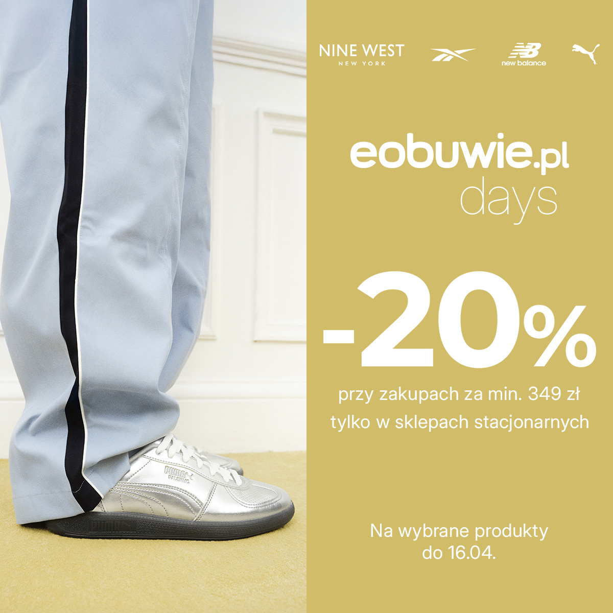 EOBUWIE.PL DAYS -20% przy koszyku 349 zł na wybrane produkty