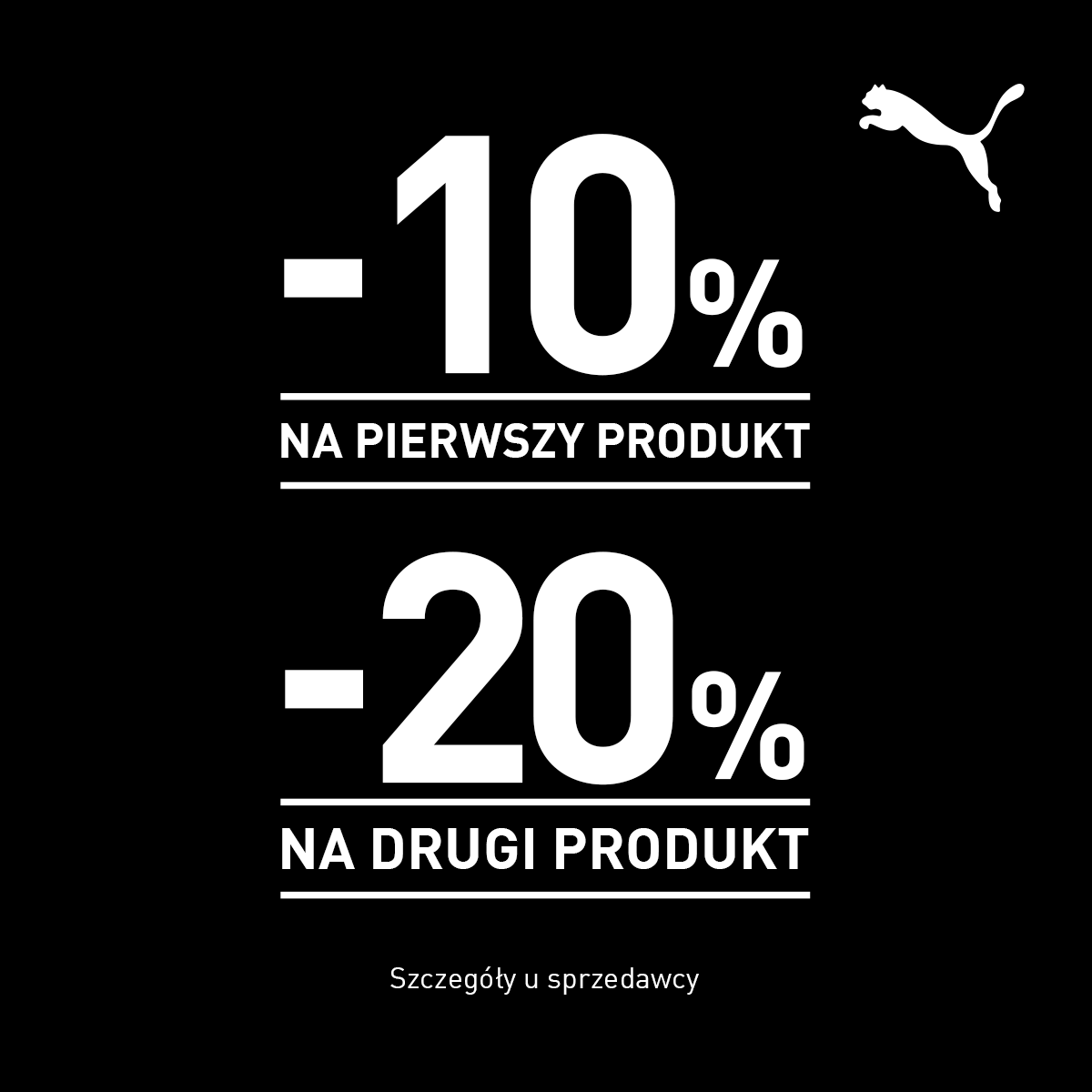 10% na pierwszy produkt, -20% na drugi produkt