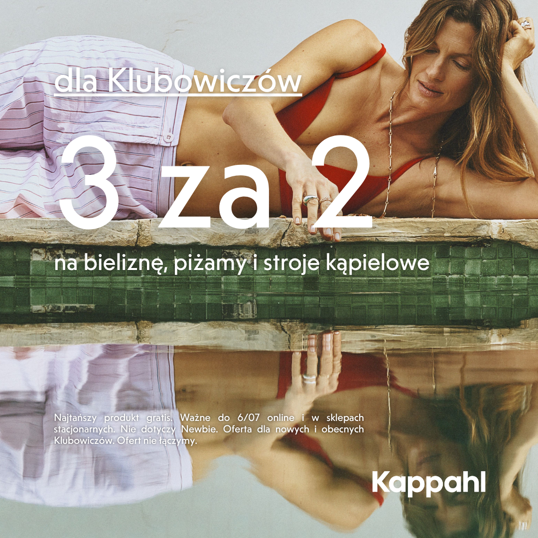 Dla Klubowiczów 3 za 2 na bieliznę, piżamy i stroje kąpielowe.