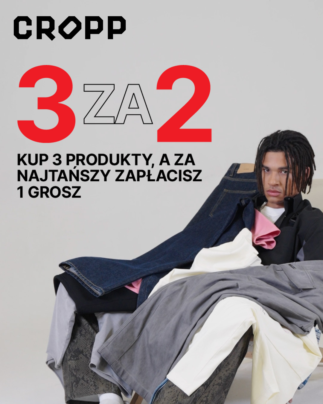 Kup 3, zapłać za 2 – tylko w Cropp!