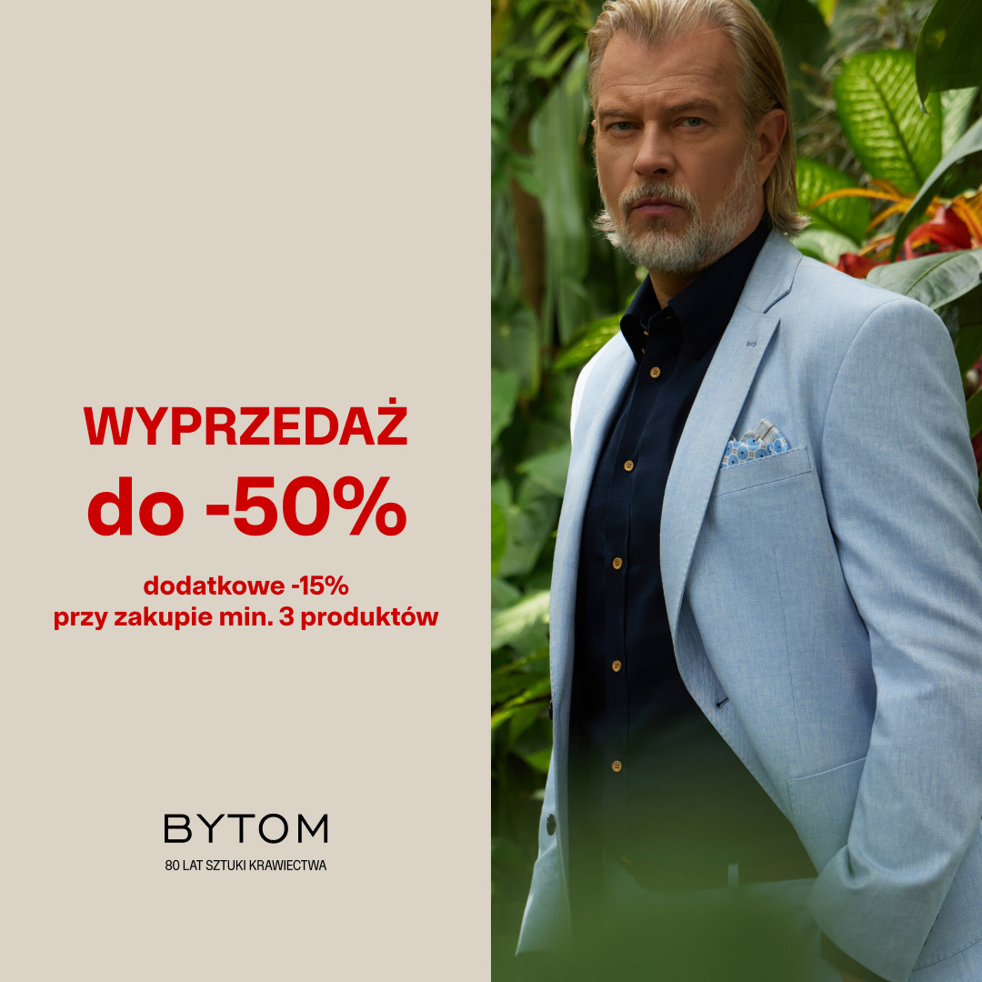 Wyprzedaż do -50%