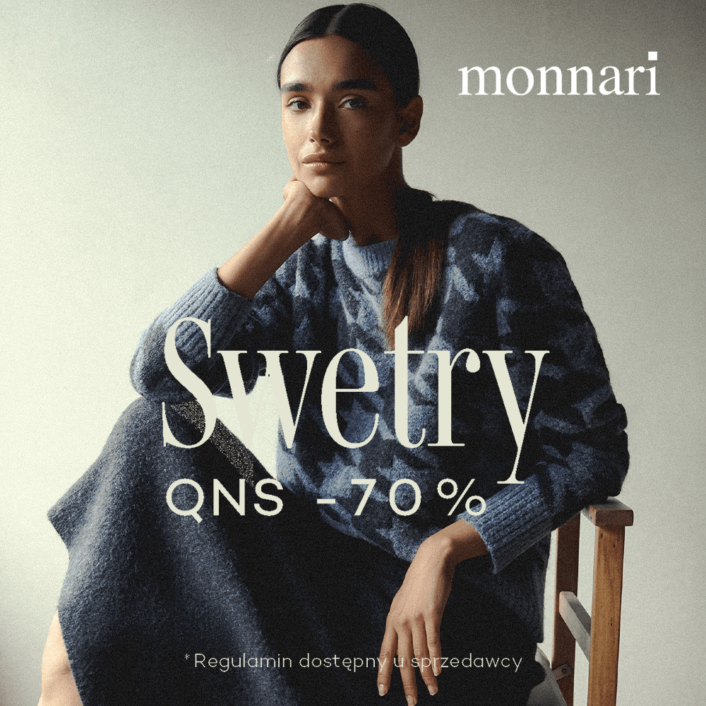 Promocja – Swetry QNS -70% Monnari