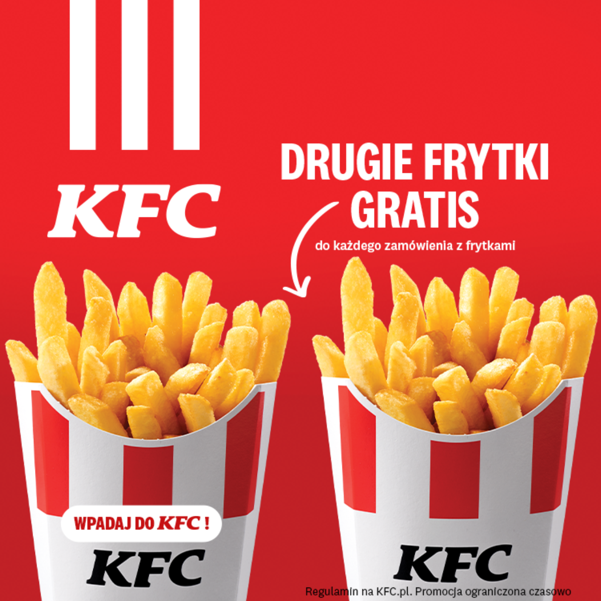 Frytkowe szaleństwo w KFC! Druga porcja bez limitu!